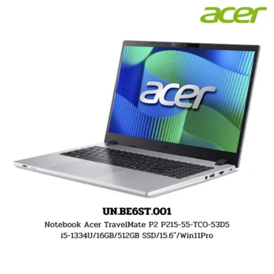 Notebook Acer TravelMate P2 P215-55-TCO-53D5 i5-1334U/16GB/512GB SSD/15.6″/Win11Pro (UN.BE6ST.001)