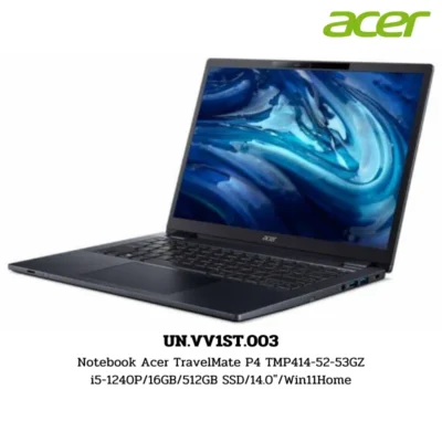 Notebook Acer TravelMate P4 TMP414-52-53GZ i5-1240P/16GB/512GB SSD/14.0″/Win11Home (UN.VV1ST.003)