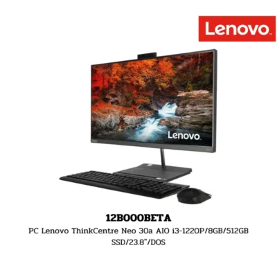PC Lenovo ThinkCentre Neo 30a AIO i3-1220P/8GB/512GB SSD/23.8″/DOS (12B000BETA)