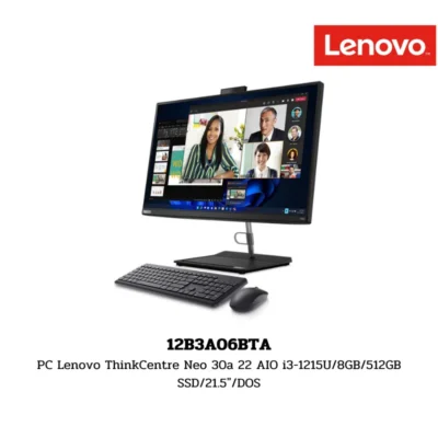 PC Lenovo ThinkCentre Neo 30a 22 AIO i3-1215U/8GB/512GB SSD/21.5″/DOS (12B3A06BTA)