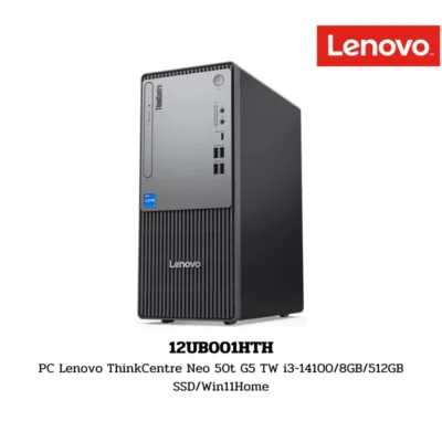 PC Lenovo ThinkCentre Neo 50t G5 TW i3-14100/8GB/512GB SSD/Win11Home (12UB001HTH)