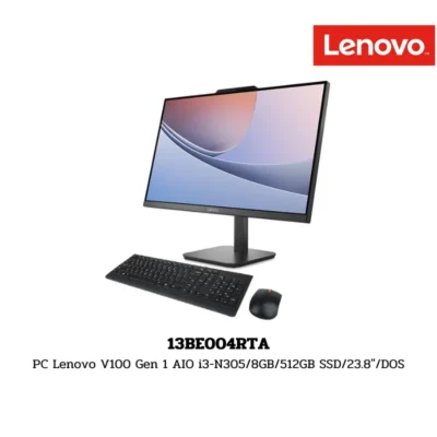 PC Lenovo V100 Gen 1 AIO i3-N305/8GB/512GB SSD/23.8″/DOS (13BE004RTA)