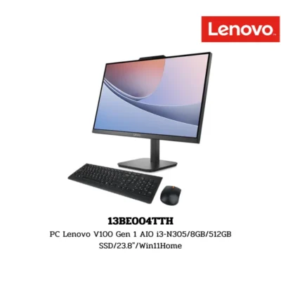 PC Lenovo V100 Gen 1 AIO i3-N305/8GB/512GB SSD/23.8″/Win11Home (13BE004TTH)