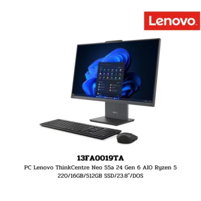 PC Lenovo ThinkCentre Neo 55a 24 Gen 6 AIO Ryzen 5 220/16GB/512GB SSD/23.8″/Win11Home (13FA001BTH)