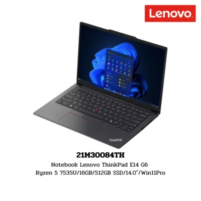 Notebook Lenovo ThinkPad E14 G6 Ryzen 5 7535U/16GB/512GB SSD/14.0″/Win11Pro (21M30084TH)