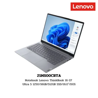 Notebook Lenovo ThinkBook 16 G7 Ultra 5 125U/16GB/512GB SSD/16.0″/DOS (21MS00CRTA)