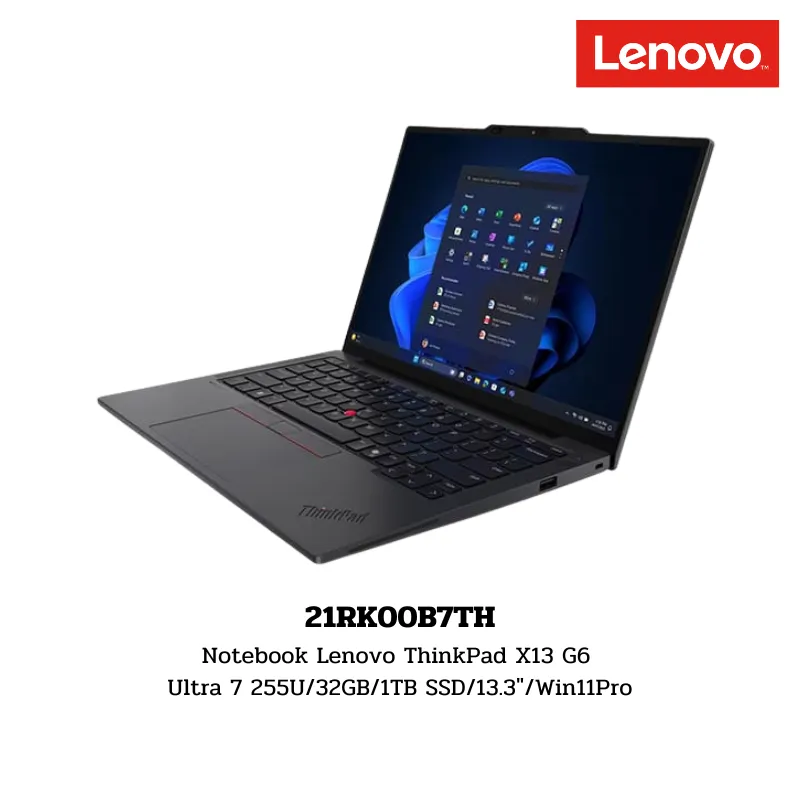 Notebook Lenovo ThinkPad X13 G6 Ultra 7 255U/32GB/1TB SSD/13.3″/Win11Pro (21RK00B7TH)