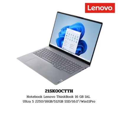 Notebook Lenovo ThinkBook 16 G8 IAL Ultra 5 225U/16GB/512GB SSD/16.0″/Win11Pro (21SK00CTTH)