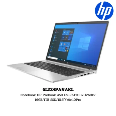 Notebook HP ProBook 450 G9-2Z4TU i7-1260P/16GB/1TB SSD/15.6″/Win10Pro (6L2Z4PA#AKL)
