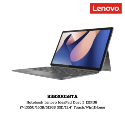 Notebook Lenovo IdeaPad Duet 5 12IRU8 i7-1355U/16GB/512GB SSD/12.4″ Touch/Win11Home (83B30058TA)