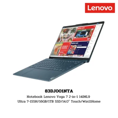 Notebook Lenovo Yoga 7 2-in-1 14IML9 Ultra 7-155H/16GB/1TB SSD/14.0″ Touch/Win11Home (83DJ001NTA)