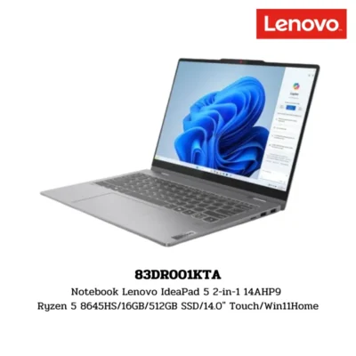 Notebook Lenovo IdeaPad 5 2-in-1 14AHP9 Ryzen 5 8645HS/16GB/512GB SSD/14.0″ Touch/Win11Home (83DR001KTA)