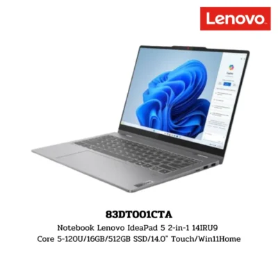 Notebook Lenovo IdeaPad 5 2-in-1 14IRU9 Core 5-120U/16GB/512GB SSD/14.0″ Touch/Win11Home (83DT001CTA)