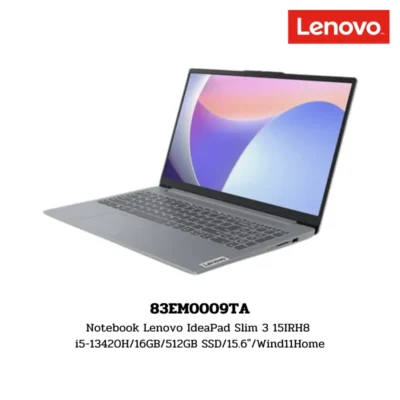 Notebook Lenovo IdeaPad Slim 3 15IRH8 i5-13420H/16GB/512GB SSD/15.6″/Wind11Home (83EM0009TA)