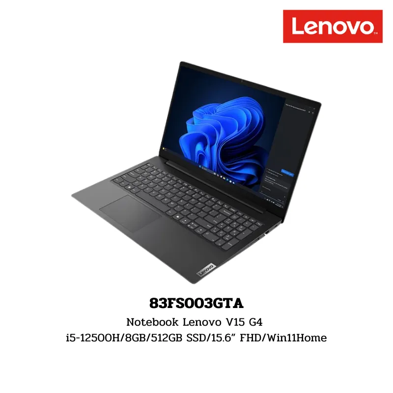 Notebook Lenovo V15 G4 i5-12500H/8GB/512GB SSD/15.6” FHD/Win11Home (83FS003GTA)