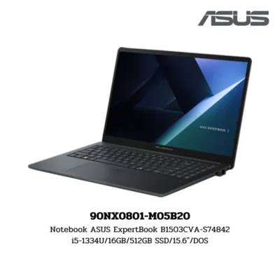 Notebook ASUS ExpertBook B1503CVA-S74842 i5-1334U/16GB/512GB SSD/15.6″/DOS (90NX0801-M05B20)