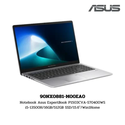 Notebook Asus ExpertBook P1503CVA-S70400WS i5-13500H/16GB/512GB SSD/15.6″/Win1Home (90NX0881-M00EA0)