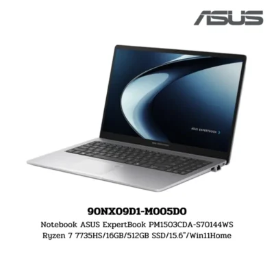 Notebook ASUS ExpertBook PM1503CDA-S70144WS Ryzen 7 7735HS/16GB/512GB SSD/15.6″/Win11Home (90NX09D1-M005D0)