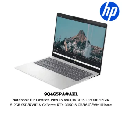 Notebook HP Pavilion Plus 16-ab0014TX i5-13500H/16GB/512GB SSD/NVIDIA GeForce RTX 3050 6 GB/16.0″/Win11Home (9Q4G5PA#AKL)