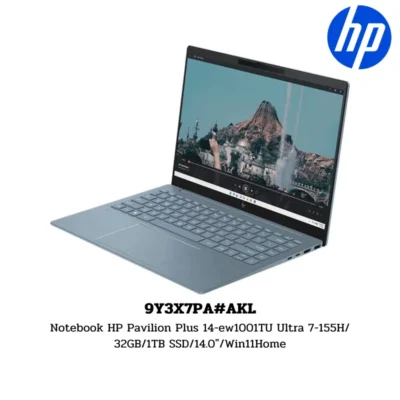 Notebook HP Pavilion Plus 14-ew1001TU Ultra 7-155H/32GB/1TB SSD/14.0″/Win11Home (9Y3X7PA#AKL)