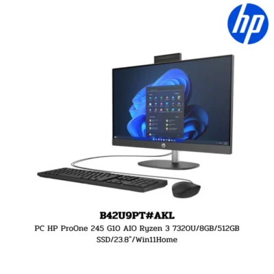 PC HP ProOne 245 G10 AIO Ryzen 3 7320U/8GB/512GB SSD/23.8″/Win11Home (B42U9PT#AKL)