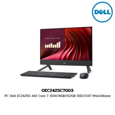PC Dell EC24250 AIO Core 7 150U/8GB/512GB SSD/23.8″/Win11Home (OEC2425C7003)