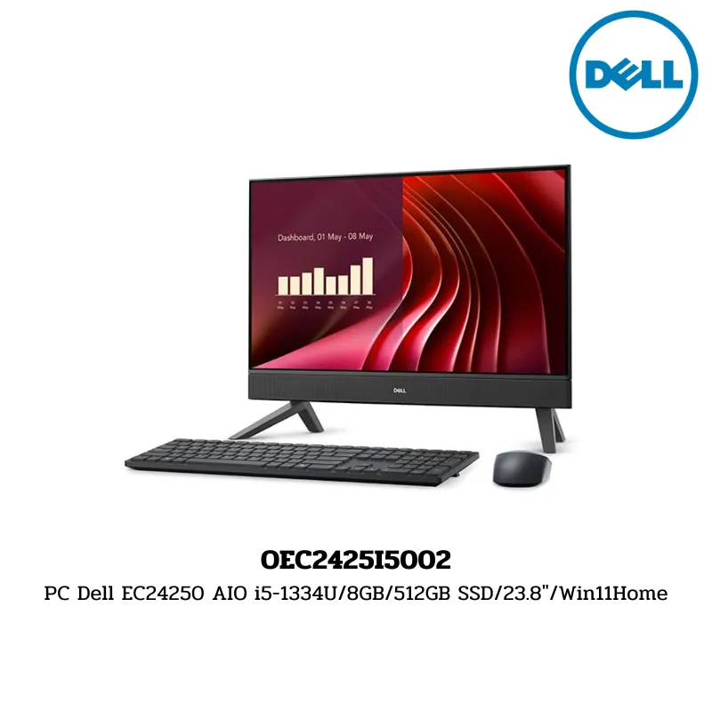PC Dell EC24250 AIO i5-1334U/8GB/512GB SSD/23.8″/Win11Home (OEC2425I5002)