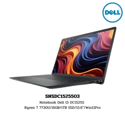 Notebook Dell 15 DC15255 Ryzen 7 7730U/16GB/1TB SSD/15.6″/Win11Pro (SNSDC1525503)