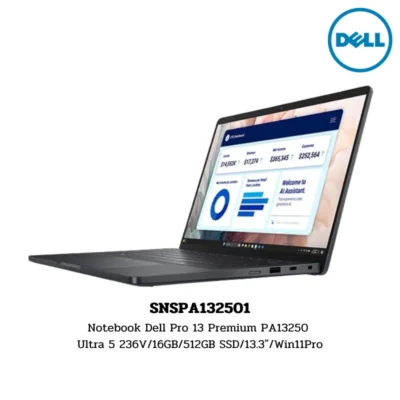 Notebook Dell Pro 13 Premium PA13250 Ultra 5 236V/16GB/512GB SSD/13.3″/Win11Pro (SNSPA132501)