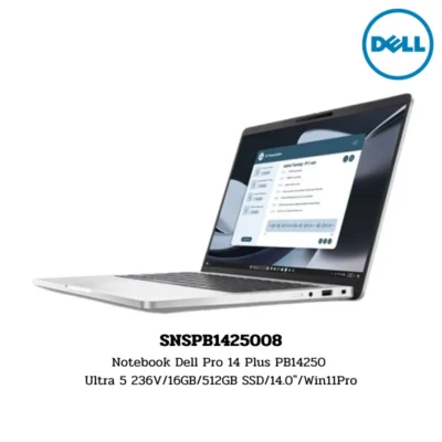 Notebook Dell Pro 14 Plus PB14250 Ultra 5 236V/16GB/512GB SSD/14.0″/Win11Pro (SNSPB1425008)