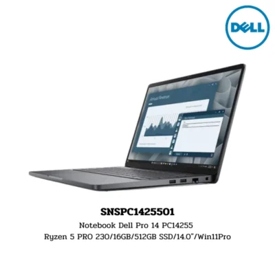 Notebook Dell Pro 14 PC14255 Ryzen 5 PRO 230/16GB/512GB SSD/14.0″/Win11Pro (SNSPC1425501)