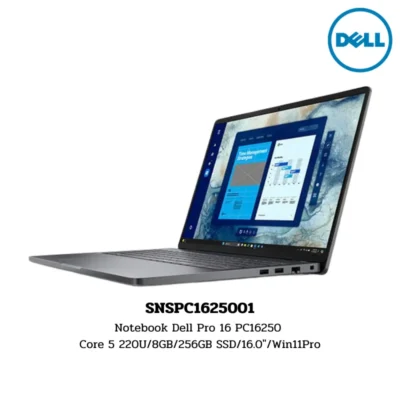 Notebook Dell Pro 16 PC16250 Core 5 220U/8GB/256GB SSD/16.0″/Win11Pro (SNSPC1625001)