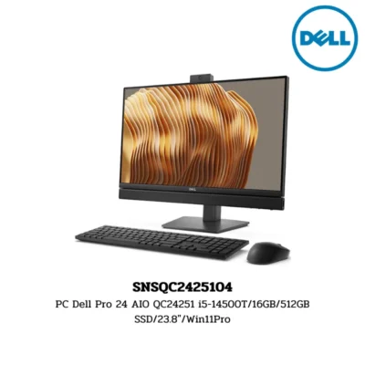 PC Dell Pro 24 AIO QC24251 i5-14500T/16GB/512GB SSD/23.8″/Win11Pro (SNSQC2425104)
