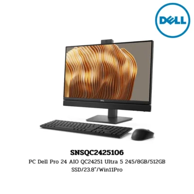 PC Dell Pro 24 AIO QC24251 Ultra 5 245/8GB/512GB SSD/23.8″/Win11Pro (SNSQC2425106)