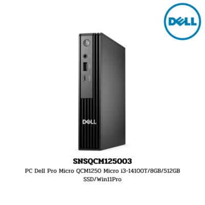 PC Dell Pro Micro QCM1250 Micro i3-14100T/8GB/512GB SSD/Win11Pro (SNSQCM125003)