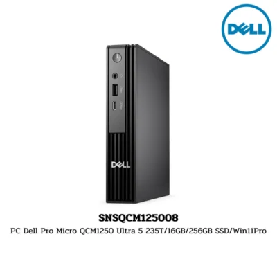 PC Dell Pro Micro QCM1250 Ultra 5 235T/16GB/256GB SSD/Win11Pro (SNSQCM125008)