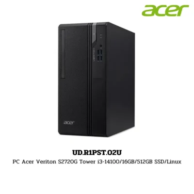 PC Acer Veriton S2720G Tower i3-14100/16GB/512GB SSD/Linux (UD.R1PST.02U)