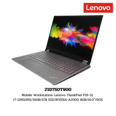 Mobile Workstation Lenovo ThinkPad P16 G1 i7-12850HX/16GB/1TB SSD/NVIDIA A2000 8GB/16.0″/DOS (21D7S0T900)