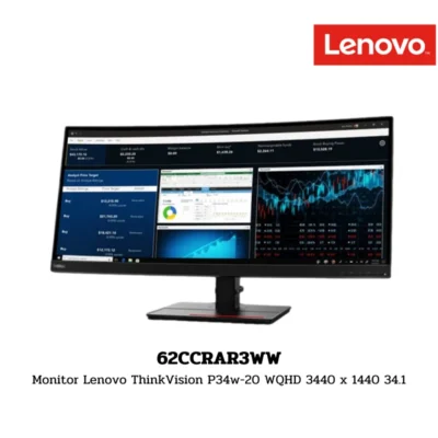 Monitor Lenovo ThinkVision P34w-20 WQHD 3440 x 1440 34.1″ (62CCRAR3WW)