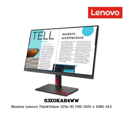 Monitor Lenovo ThinkVision S25e-30 FHD 1920 x 1080 24.5″ (63E0KAR4WW)
