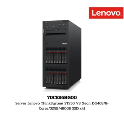 (7DCES6HG00) Server Lenovo ThinkSystem ST250 V3 Xeon E-2468/8-Cores/32GB/480GB SSD(x4)