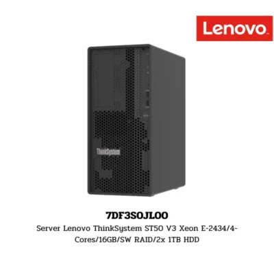 (7DF3S0JL00) Server Lenovo ThinkSystem ST50 V3 Xeon E-2434/4-Cores/16GB/SW RAID/2x 1TB HDD