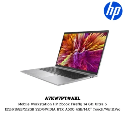 Mobile Workstation HP Zbook Firefly 14 G11 Ultra 5 125H/16GB/512GB SSD/NVIDIA RTX A500 4GB/14.0″ Touch/Win11Pro (A7KW7PT#AKL)