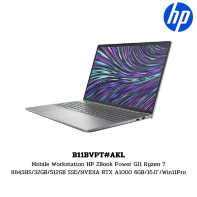 Mobile Workstation HP ZBook Power G11 Ryzen 7 8845HS/32GB/512GB SSD/NVIDIA RTX A1000 6GB/16.0″/Win11Pro (B11BVPT#AKL)