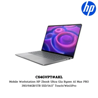 Mobile Workstation HP Zbook Ultra G1a Ryzen AI Max PRO 390/64GB/1TB SSD/14.0″ Touch/Win11Pro (C64GVPT#AKL)