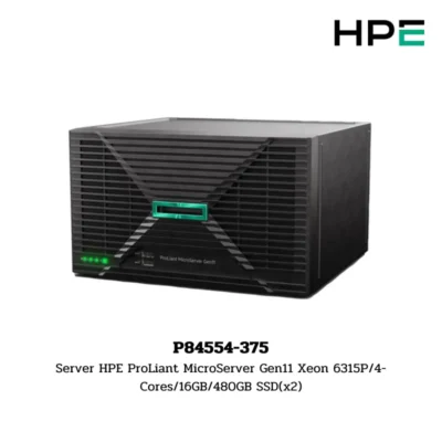 (P84554-375) Server HPE ProLiant MicroServer Gen11 Xeon 6315P/4-Cores/16GB/480GB SSD(x2)
