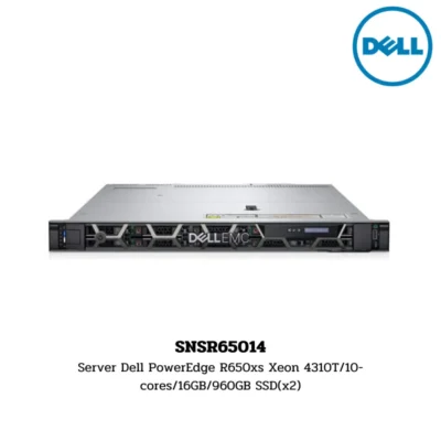 (SNSR65014) Server Dell PowerEdge R650xs Xeon 4310T/10-cores/16GB/960GB SSD(x2)
