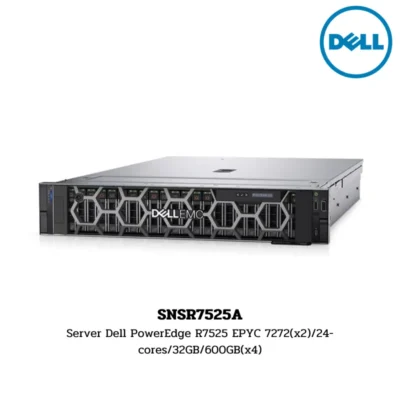 (SNSR7525A) Server Dell PowerEdge R7525 EPYC 7272(x2)/24-cores/32GB/600GB(x4)