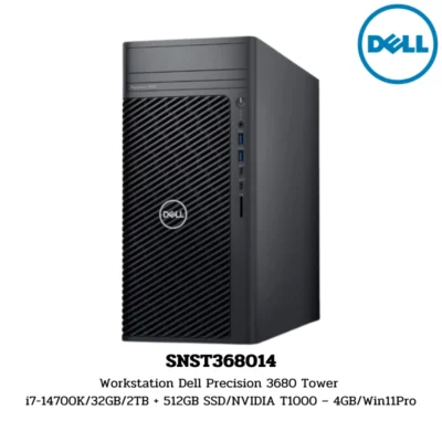 Workstation Dell Precision 3680 Tower i7-14700K/32GB/2TB + 512GB SSD/NVIDIA T1000 – 4GB/Win11Pro (SNST368014)