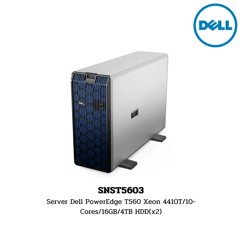 (SNST5603) Server Dell PowerEdge T560 Xeon 4410T/10-Cores/16GB/4TB HDD(x2)
